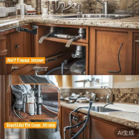 厨房通风角落安装热水器