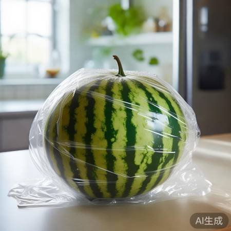 “西瓜洗净擦干，包膜冷藏保鲜”