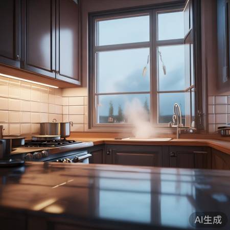 “做饭开窗,清新无油烟”