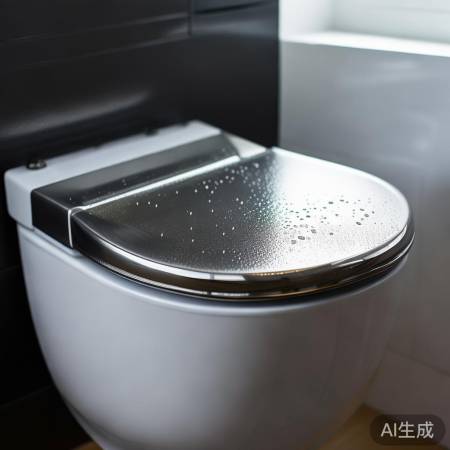 马桶座材质：软胶易溅水，换不锈