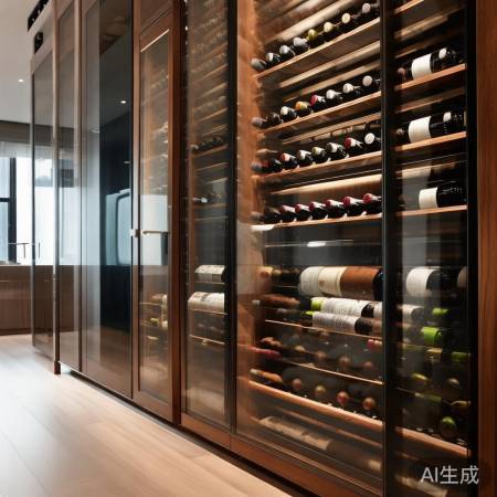 红酒柜设计，与家装修和谐搭配