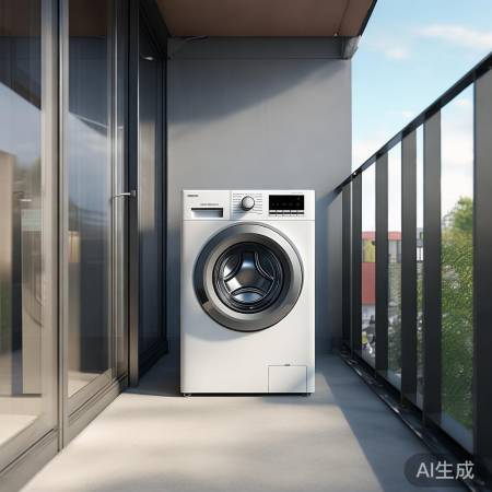 节能阳台洗衣机，环保又省电。