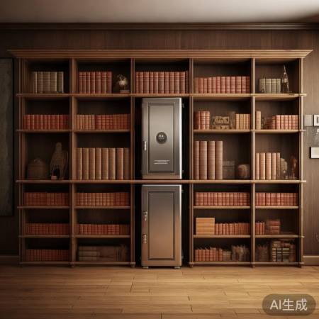 书架藏保险柜，巧妙隐蔽又安全。