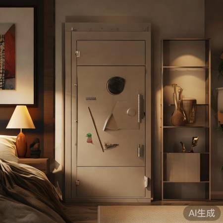 床头墙藏保险柜，艺术安全两不误