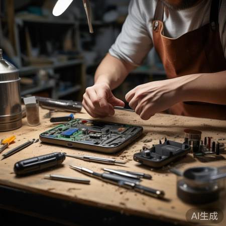 准备工具,平稳放置手机。