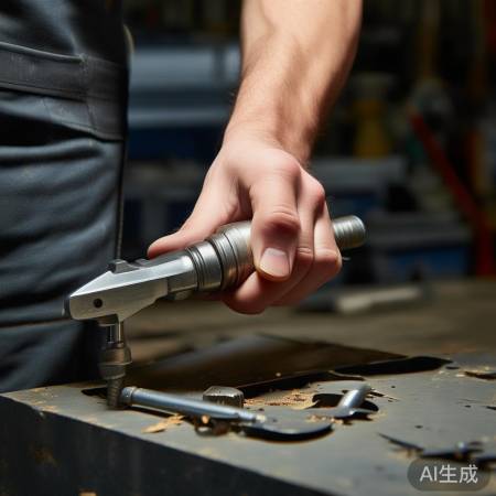 拧螺丝，轻拔手柄。