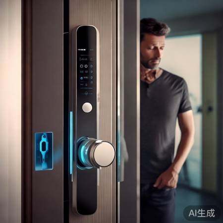 人脸识别锁，安全便捷，忘带钥匙