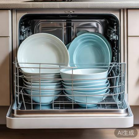 碗盘分层放，大下小上，空间利用