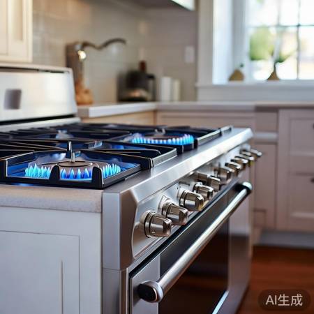 燃气灶安装方向,厨房整洁效率高