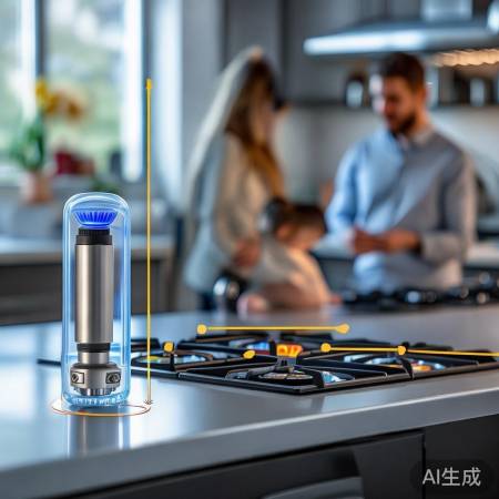 燃气灶阀安全距不小于0.5米，