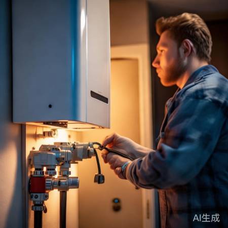 关炉断电，卸热水管螺丝