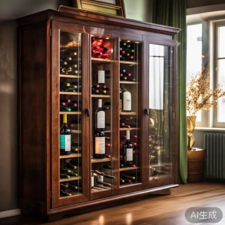 酒柜色彩搭配，家居装饰亮点