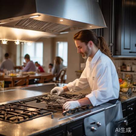 油烟机清洁保健康,防火又高效。