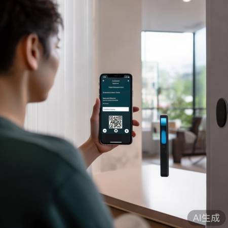 绑定智能锁，APP扫描二维码