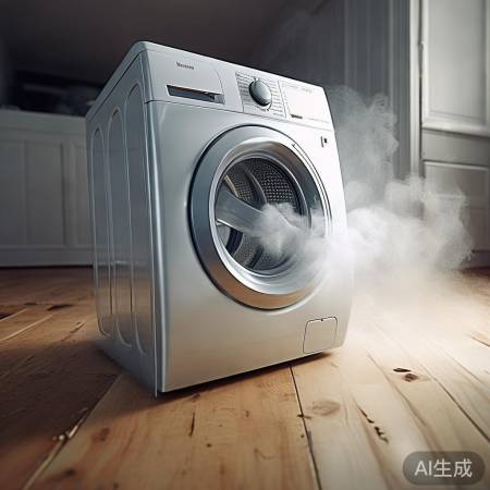 洗衣机放置不稳，剧烈震动脱水