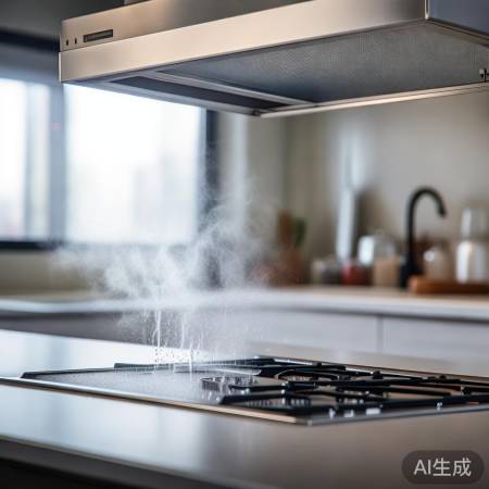 “自动清洗,油烟机清洁无忧”