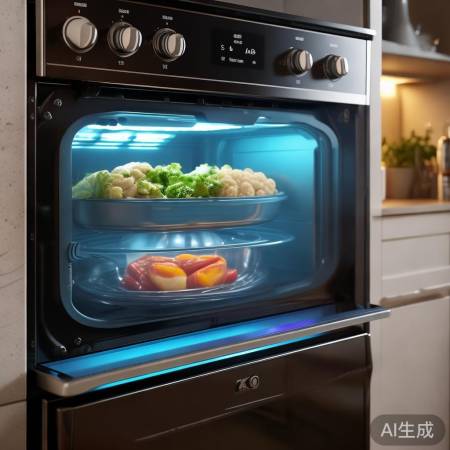 智能灶台消毒柜,自动门开,定时