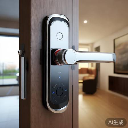 “盼盼指纹锁，智能防撬报警，守