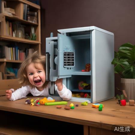 “薄壳保险柜，防熊孩胜小偷”