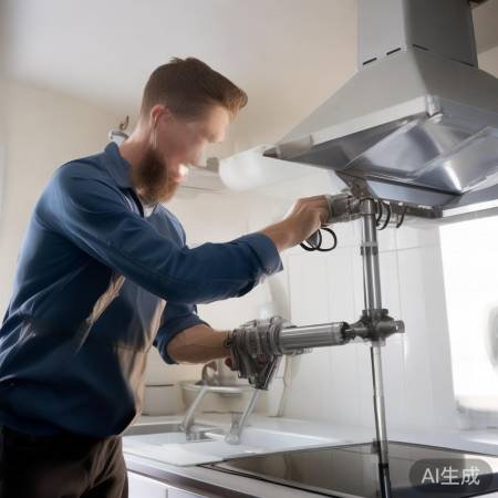 风管连接严密，勿漏油烟，限长2