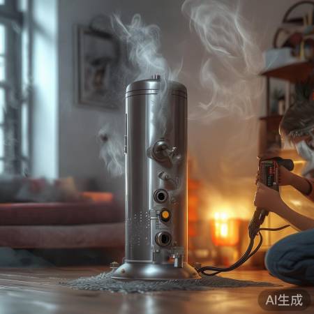 热水器忽停忽续，检查插头插座。