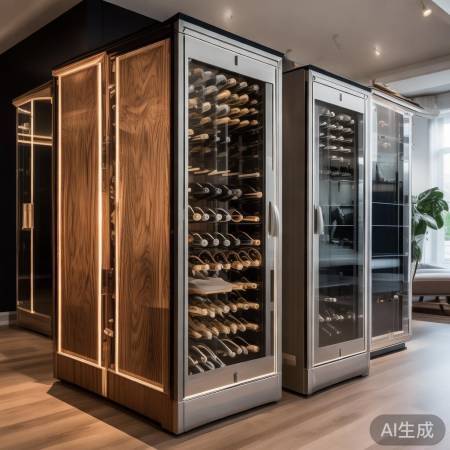 红酒柜材质多样，风格随性配家居