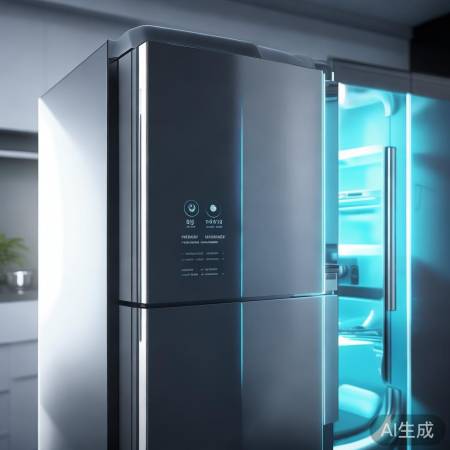 智能冰箱自动控温，节能耐用。