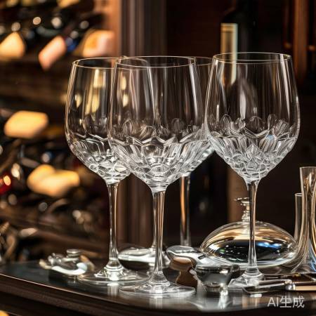 酒柜装饰，酒杯酒具选材质美观，
