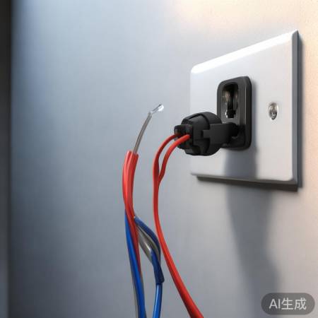 电源线连接电源,火红零蓝插插座