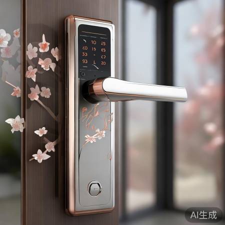 樱花指纹锁，简约美观，多彩选择