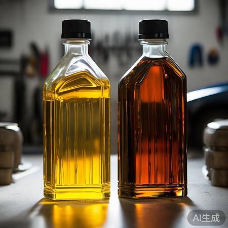 油品颜色清澈新鲜,过期变混浊酸