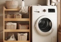 倍科洗衣机售后维修服务专线解释&卧室洗衣机置物架：打造整洁空间的小秘密