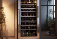 年代酒柜客服热线电话梳理，家用红酒柜设计效果图，尽显高端品味