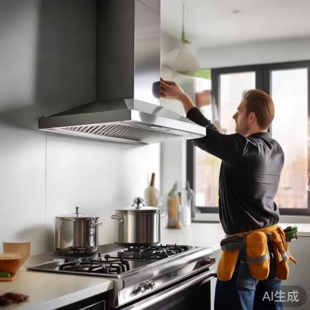 油烟机稳定安装与清洁