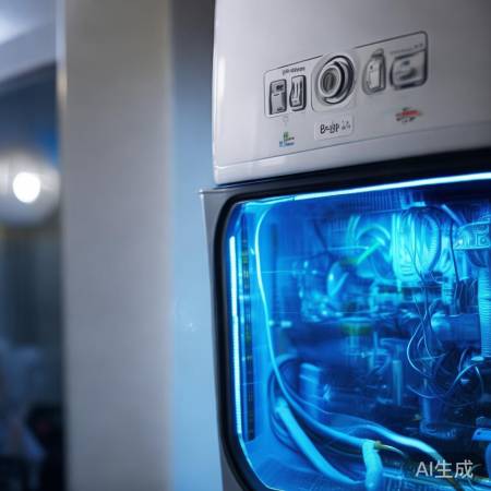 打开热水器,检查内部