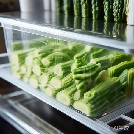 苦瓜保鲜,切片覆膜冷藏