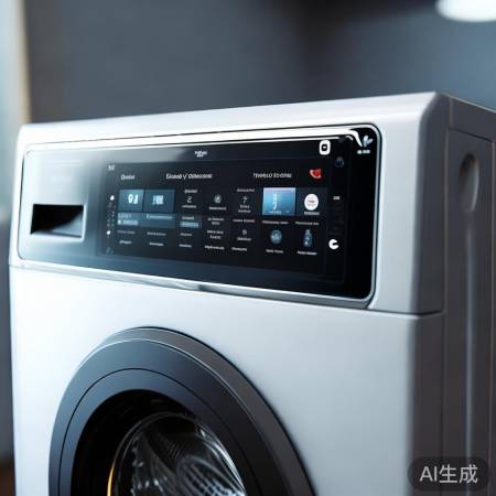 美的洗衣机:高清大屏,操作便捷