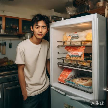 王嘉尔冰箱藏美食秘密