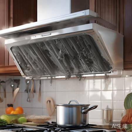 油烟机滤网堵塞需及时清洗