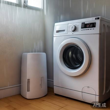 洗衣机淋雨后,通风除湿。