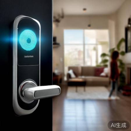 “如意指纹锁，安全便捷一步到位