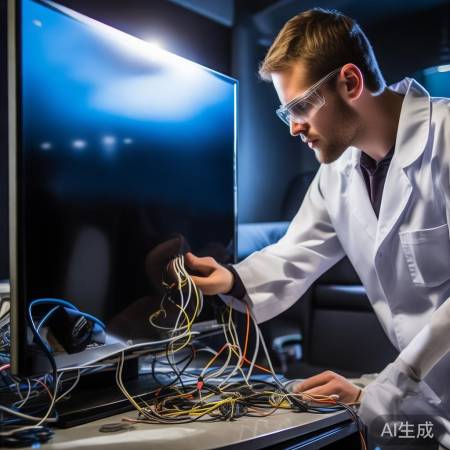 检查电视信号线