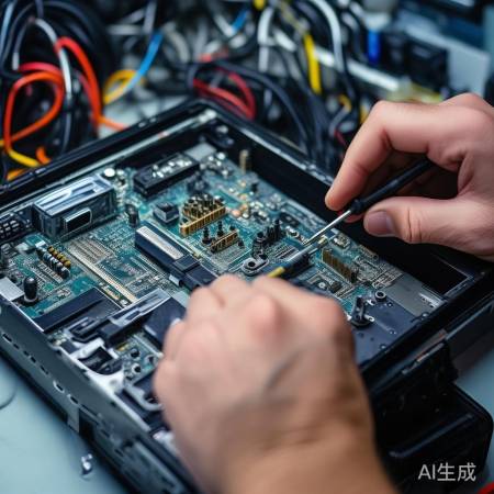 拆电脑板，旋螺丝，拉线