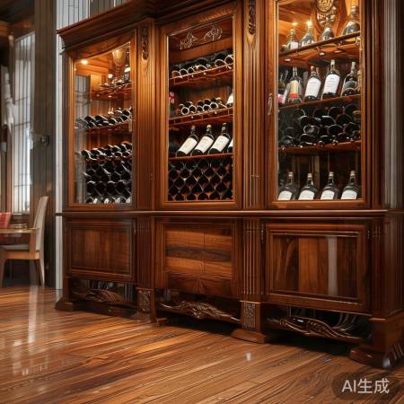 “小房间选红酒架，大空间实木酒