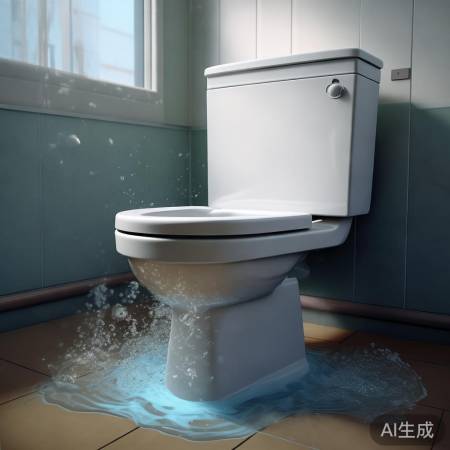 马桶盖板关紧防溅水