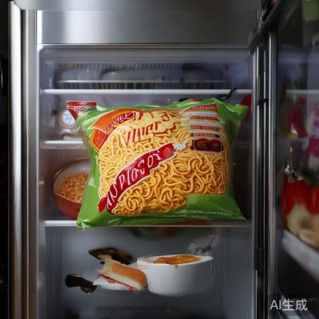 明星冰箱里的方便面救急
