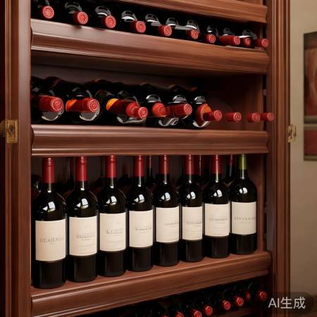 酒柜层高宜1米，取酒方便。