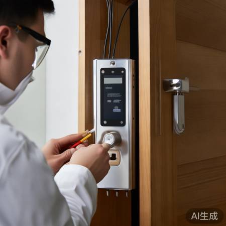 安装智能锁，调试指纹密码