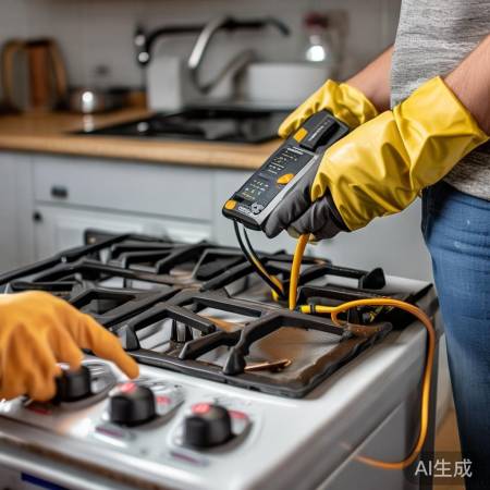 燃气灶点火电路问题，先检查电源