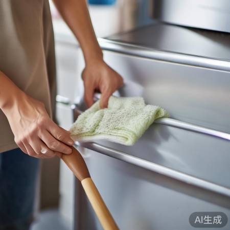 定期清洁冰箱，安全擦拭。